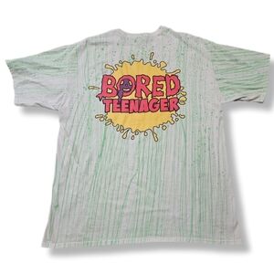 Mens XL Bored Teenager Neon Drip Tshirt
